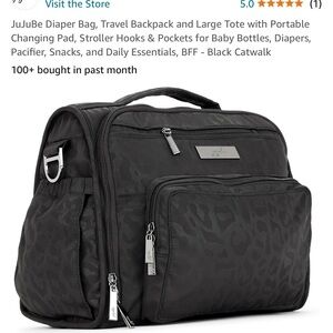 JuJuBe Diaper Bag, Travel Backpack and Large Tote with Portable Changing Pad